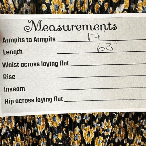 Zara Black & Yellow Floral Printed Crinkle Wide Leg Belted Jumpsuit Size Small - Picture 14 of 14